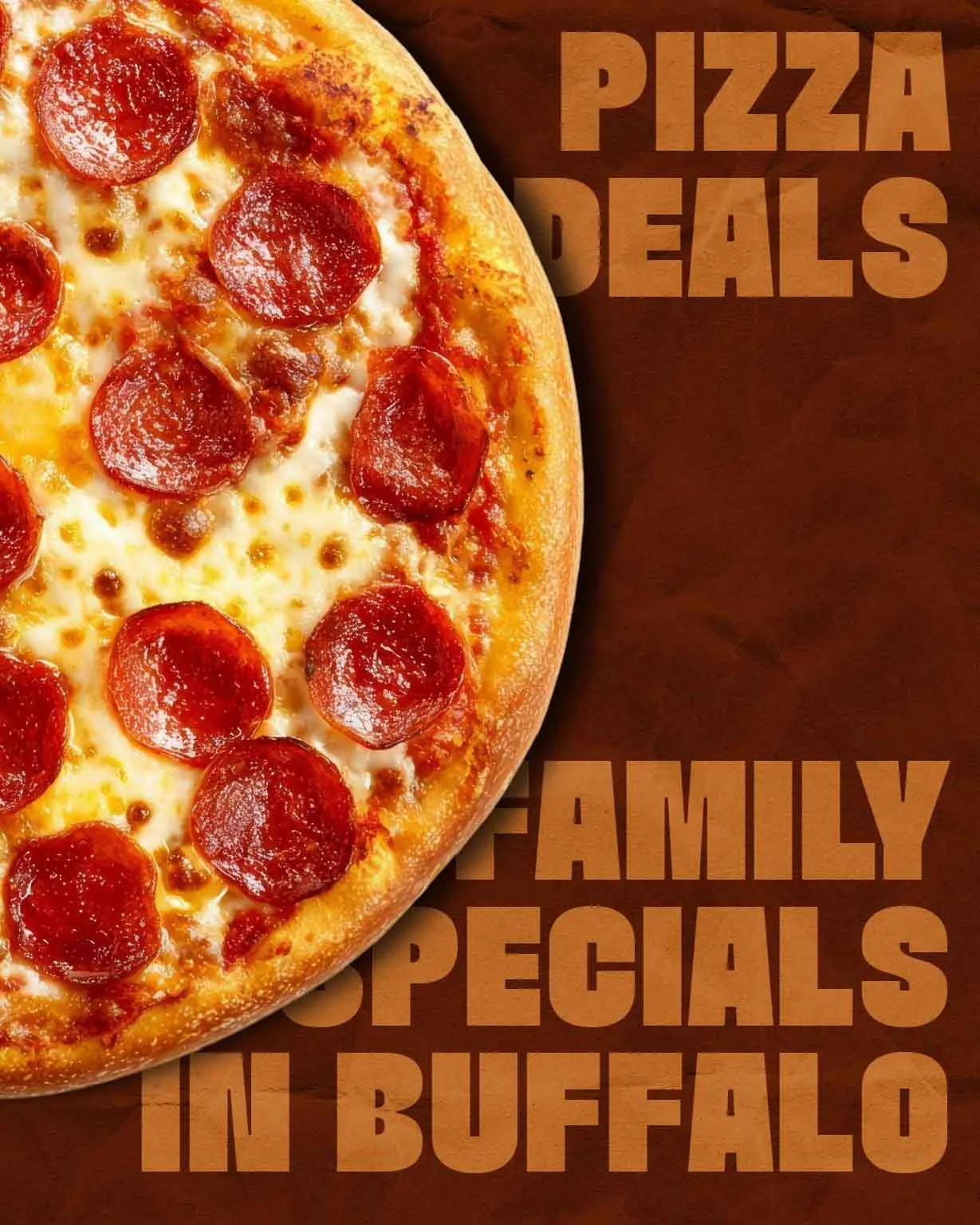Family-sized pizza meal with multiple pizzas, wings, and soft drinks on a dining table.