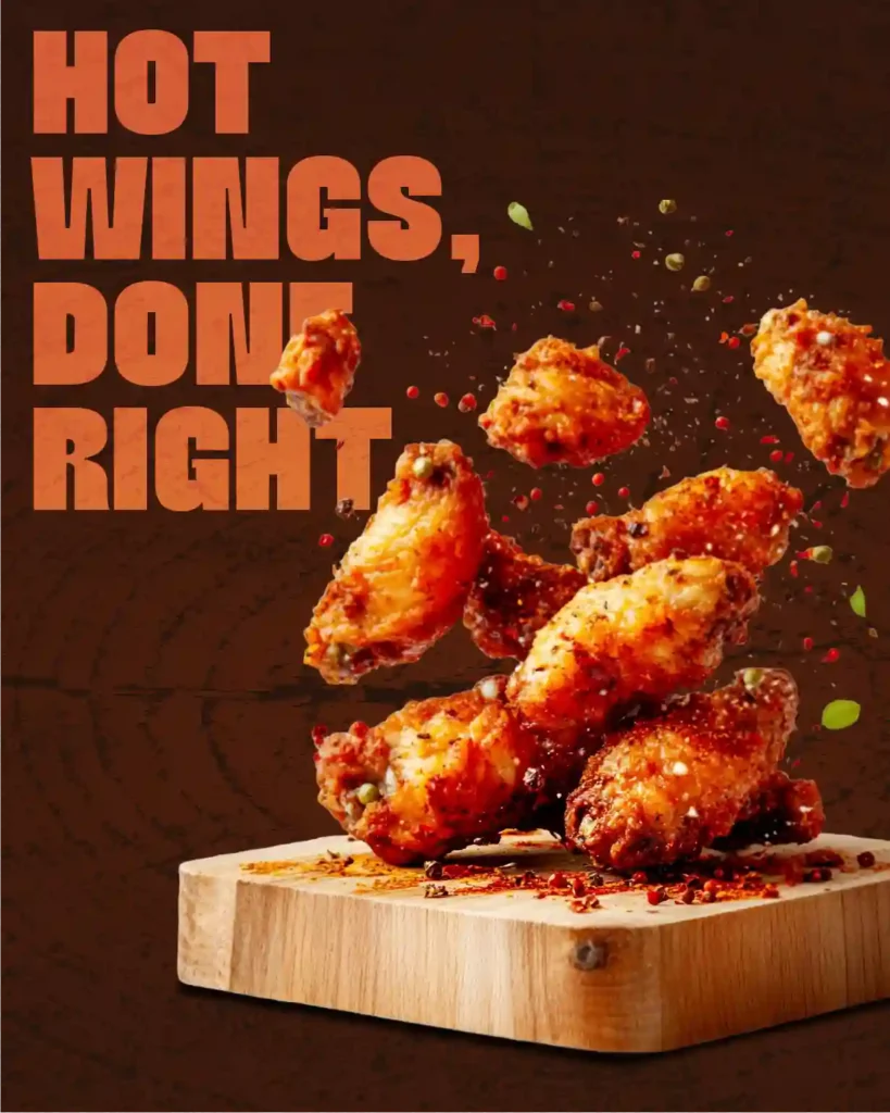 Reza's crispy Buffalo-style hot wings served fresh in Buffalo